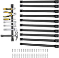 18" Magnetic Tool Holder, 10 Packs Magnetic Storage Strips Magnet Bar PVC Coated for Garage Tool Organizer Mounted Hanging Strip,Heavy Duty of Holder Easy to Install