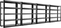 REIBII Garage Shelving Heavy Duty Storage Shelves, Extra Large Adjustable Storage Rack with 5 Tier Metal Shelving 2500LBS Heavy Duty Shelf for Garage Kitchen Pantry Warehouse Basement, 4 Pack