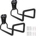 2pcs Heavy Duty Hose Hanger Garden Hose Storage Black Water Hose Holders for Outside Wall Mount Garden Hose Reel Hose Stand