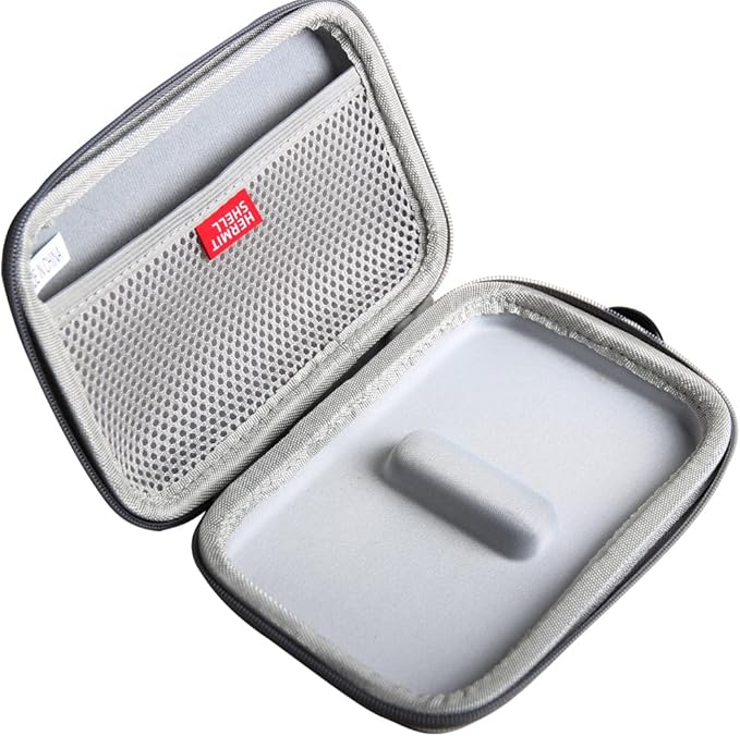 Hermitshell Hard Travel Case for Samsung T7 Shield 2TB / 1TB / 4TB, Portable SSD, USB 3.2 Gen2 External Solid State Drive (Grey, Case for 2 Hard Drives)