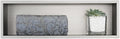 JQK Shower Niche No Tile Need, 4"×14" Brushed Nickel Bathroom Insert Shelf, 304 Stainless Steel Recessed Shower Caddy Organizer Storage, SNL414-BN