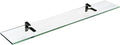 Spancraft Glass C-8x24-Black Cardinal Glass Shelf, Black, 8" x 24"