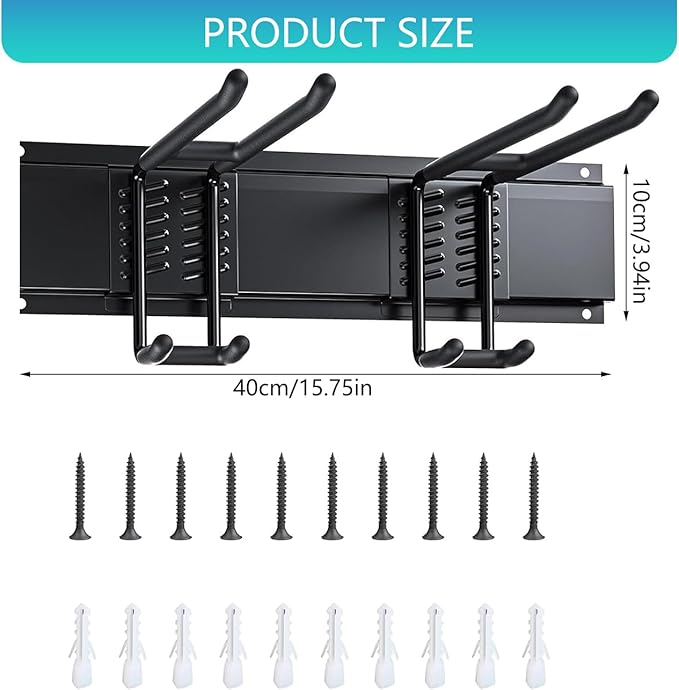 Snowboard Wall Rack, Ski Rack Wall-Mount with Gravities Locking Compact Ski Storage for Garage Skis Holders for Wall Antislip Protecting Equipment Storage Tool Organizer