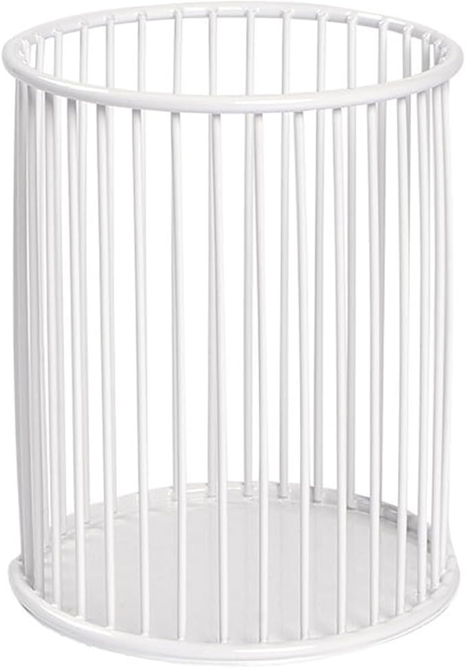 Metal Pen Holder Cup for Desk Makeup Brushes Pencil Holders Home Office Organizer White