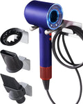 Dyson Hair Dryer Holder, Hair Dryer Wall Mount Organizer for Supersonic & Nural, Stainless Steel Dyson Blow Dryer Holder with Magnetic Rings, Waterproof & Rust Resistant for Bathroom/Salon PTALSEAW