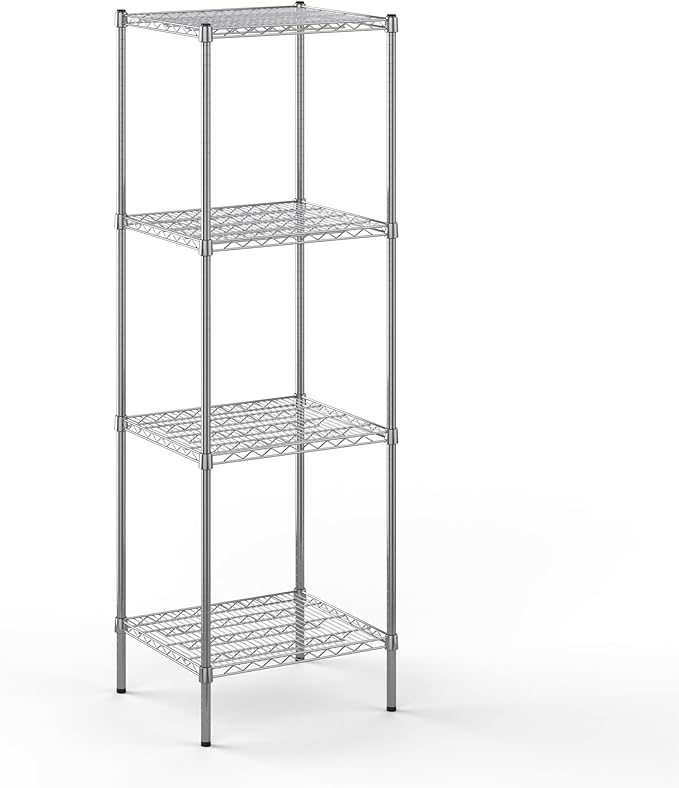 21" Deep x 24" Wide x 74" Height Wire Shelving Kit | 4-Tier | NSF Commercial Storage Rack Unit