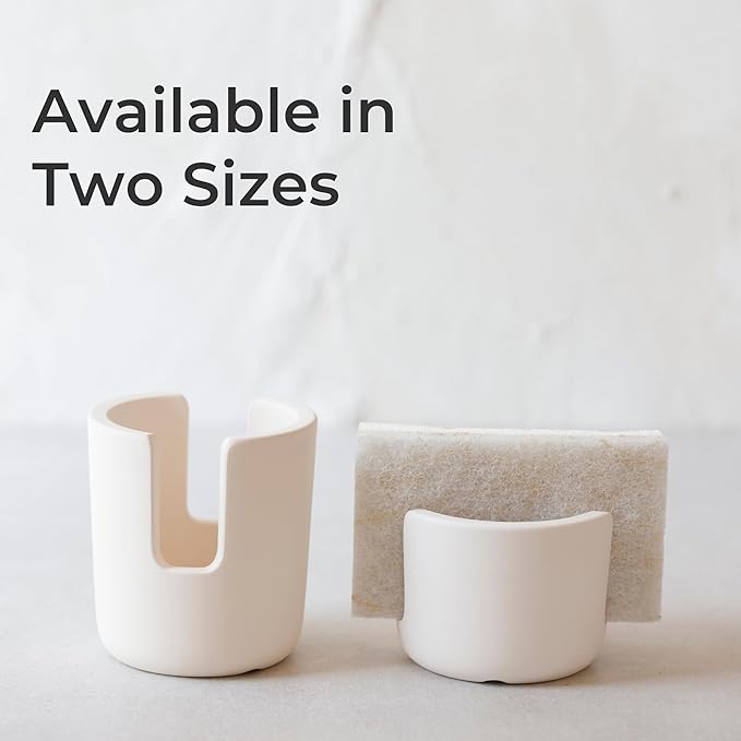 Selegna Diatomite Stone Sponge Caddy – Quick Drying Diatomaceous Earth Sink Organizer – Instant Drying Kitchen Sponge Holder for Sink – Compact Stone Sponge Holder