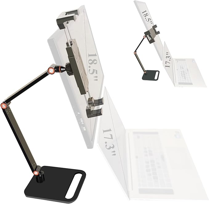 Portable Monitor Holder for 6-18.5 Inch Screen Desktop Expandable Monitor Stand 13 inch Tablet Stand