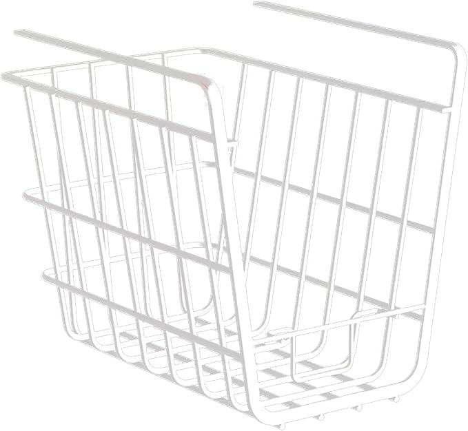 Fdit Metal Wire Rack Hanging Shelf, Under Cabinet Shelf Basket Organizer, Add On Storage Rack with Phone Holder for Kitchen, Pantry, Bathroom