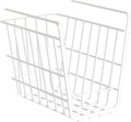 Fdit Metal Wire Rack Hanging Shelf, Under Cabinet Shelf Basket Organizer, Add On Storage Rack with Phone Holder for Kitchen, Pantry, Bathroom