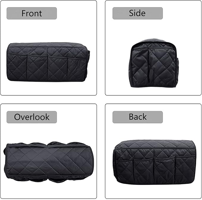 2 in 1 Waterproof Armrest Covers Sofa Arm Organizer with 14 Pockets for Tablet Magazines TV Remote Holder, Anti-Slip Recliner Couch Armchair Slipcover Furniture Sofa Arm Protector Storage Caddy Pouch