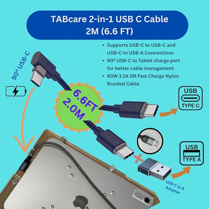 TABcare Anti-Theft Acrylic VESA Enclosure Made for Apple iPad 10 10.9" 2022, iPad 11 11" 2025 A16 with Low Profile Wall Mount Kit & 90-Degree Angle USB C Charge Cable (Black)