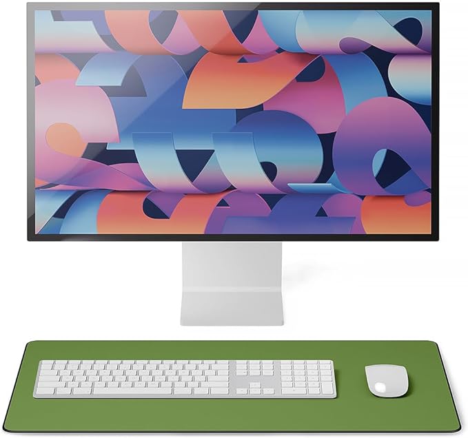 Jotsome Leather Desk Pad Mat, Non-Slip Desk Blotter Pad - Desk Protector for Office, Home, Laptop, and Desktop, Gift for The Holidays or Christmas (Forest Green, 24" x 14")