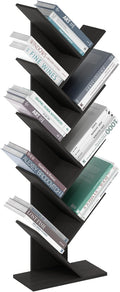 Furinno Bookshelf 9-Tier Floor Standing Tree Bookcase, Espresso