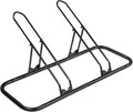 CyclingDeal Bicycle Floor Parking Rack Stand - for Mountain MTB Road Bike - Indoor Home Garage Storage - Adjustable 2 Bikes