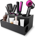 Hair Tool Holder Stainless: Wall Mounted Organizer for Bathroom & Salon - Heat Resistant Tool Storage for Homemakers & Stylists - Large Capacity Modern Black Design