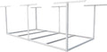 FLEXIMOUNTS 4x8 Overhead Garage Storage Rack without Decking, Garage Storage Organization System, Heavy Duty Metal Ceiling Storage Racks, 600lbs Weight Capacity, White, Lite Series