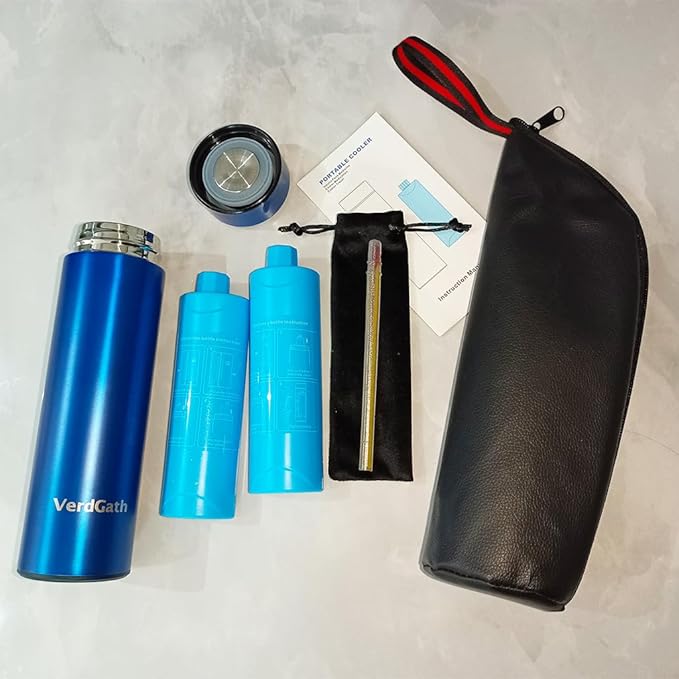 Insulin Cooler Travel Case,60H(3-7 Pens), TSA Approved Medication Cooler with Biogel Ice Pack & Emergency Bottles,Diabetic Insulin Cooler with Gel Ice Pack,Anti-Freeze Medicine Travel Cooler Bag