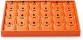 Oirlv Luxury Leather Jewelry Display Tray 24 Grid Jewelry Organizer Tray with Removable Inserts Necklace Pendant Storage