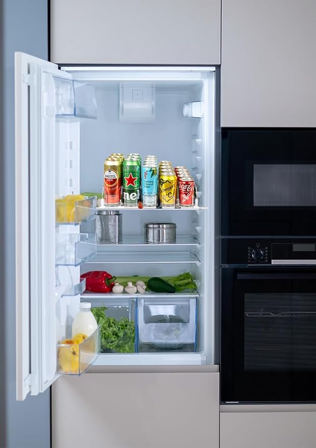 Drink Organizer for Fridge Soda Can Holders Dispenser for Refrigerator Automatic Pusher Glide 6-20oz Beverage Storage 15''D x12.8''W 5 Rows