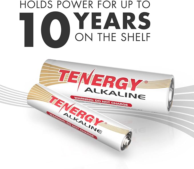 Tenergy Alkaline Batteries & Storage Case, 100xAAs 100xAAA Batteries and Battery Organizer Case