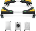 W B D WEIBIDA Mobile Roller with 4 Locking Wheels, Adjustable Furniture Dolly Mini Fridge Stand Appliance Dollys Cart Washer Pedestal for Portable Washing Machine, Dryer, Refrigerator