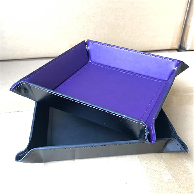 siduater Valet Tray Desktop Storage Organizer – Vegan Leather Catchall Tray Bedside Vanity Tray Nightstand Caddy Holder for Remote Controller, Watch, Keys, Phone, Wallet, Coin, Jewelry, Navy