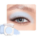 Light Blue White Single Eyeshadow Makeup, Neutral Powde Eye Shadow for Women, Light White Matte Singles Eyeshadow Palette Pigmented Waterproof,sombras para ojos, Girls Christmas Eyeshadows Gift