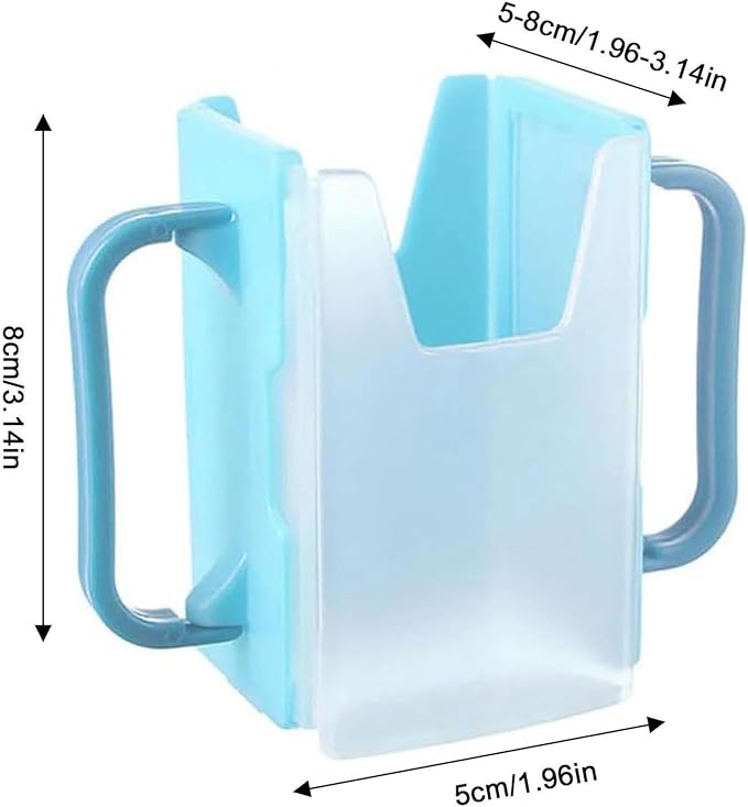 Juice Box Holder - Portable Toddler Drink Pouch Holder, Squeeze Proof Milk Pouch Holder | Reusable Milk Carton Cup Holder, Adjustable Juice Bag Holder, Milk Cup Holder Peerfect for Kids and Toddler