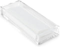 Huang Acrylic Clear Hand Towel Tray 11"x4" (10.5"x3.5" Internal) | for Bathrooms, Kitchens, Hosting, Picnics, Parties | Long Lasting Premium Acrylic Construction