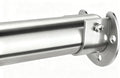 FIRJOY Premium Stainless Steel Closet Rod 1.0mm/1.3", Heavy Duty Adjustable Hanging Bar for Clothes Organization, No-Splice 1-Piece Telescoping Design (Silver, 16.9" - 26.9")