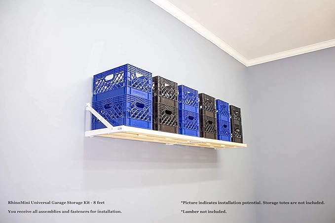 Rhino Shelf RhinoMini Universal Garage Storage Kit - 8 feet