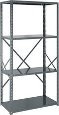 Quantum Storage Systems 75-1236-4 IRONMAN Solid Heavy Duty 4 Shelves 75" H x 36" W x 12" D