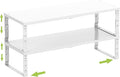 Expandable Cabinet Shelf Organizer Storage Spice Rack Shelves for Kitchen Stackable Adjustable Pantry Cupboard Bathroom Countertop Desktop(2Packs/White/Large)