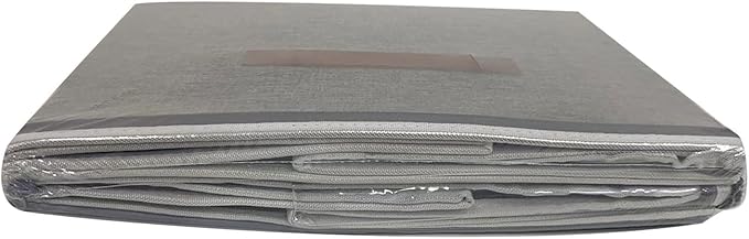 OUTBROS Large Storage Boxes, Foldable Bags with Lid, Wardrobe Organiser with Handle and Zipper, Used for storing clothes, blankets, pillows, 17.7 x 13.8 x 9.8 inch, 2-Pack