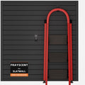 Slat Wall Paneling Garage Slat Wall Storage Systems, Slatwall Panels 4x4 ft Peg Board Tool Organization, PVC Wall Panels Pegboard Wall Organizer Black Slatwall Garage Storage Organization Products