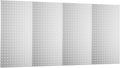 Pegboard Wall Organizer 4 PCS 24" x 12" Silvery Peg Board Metal Pegboard Panels for Garage Tool Storage