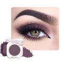 Eggplant Purple Single Matte Eyeshadow Makeup, Neutral Powde Eye Shadow for Women, Deep Dark Mauve Plum Purple Matte Singles Eyeshadow Palette Pigmented Waterproof, Girls Christmas Gift 15