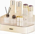 Makeup Organizer with Drawers Stackable Skincare Cosmetic Makeup organization for vanit Bathroom Desk Countertop (Cream)