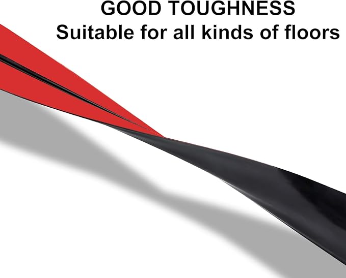 20Ft Floor Cord Cover Silicone Cable Protector Easy to Install Wire Organizer and Hider for Home, Office, Garage (Black-2PCS 10Ft, Total 20Ft)