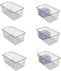 16inch Upright Freezer Organizer Baskets for 13-14,16-21 cu.ft Standup Freezer, Settle freezer chaos and reduce food waste effectively, Durable, Fully Use Space, Improve Air Circulate, Black, Pack 6