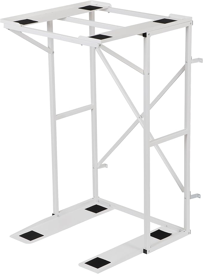 Universal Washer Dryer Stacking Rack Stand Heavy-Duty Carbon Steel, Premium Washer Dryer Stand Compatible with Most Brands and Models