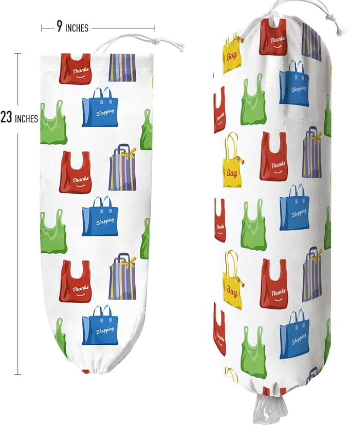 Plastic Bag Holder Wall Mount Grocery Bag Holder for Plastic Bags Organizer for Kitchen,Cute Cat Home Kitchen Decor Gifts for Women(Bag)