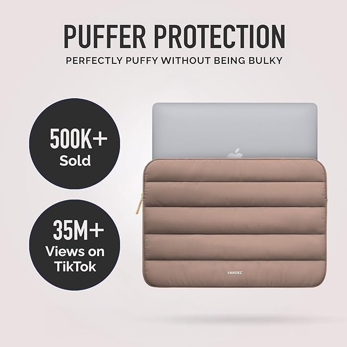 Vandel The Original Puffy Laptop Sleeve Case, 13-14 inch Laptop Sleeve Bag, Laptop Case 13.3 Inch, Compatible with MacBook Air 13/14, iPad 12.9, HP Dell ASUS, Computer Bag Cover