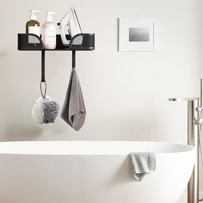 Ironing Board Holder Wall Mount,Laundry Room Organization and Storage,Adjustable T&V Shaped Space Saving Ironing Board Hanger,Laundry Room Decor and Accessories,Black