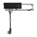 Docking Drawer Blade in-Drawer Outlet, Integrated Safety Shutoff, (2) USB-A & (2) 15 amp AC, Black