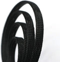 30ft PET Expandable Sleeving Wire Cable Sleeve (3/5", Black)