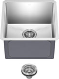 Kraus Kitchen Sink - Kraus Standart Pro 17-Inch Undermount Single Bowl, 16 Gauge Stainless Steel Kitchen Sinks, KHU101-17