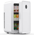13L/22L Mini Fridge for Bedroom, Non-condensing Small Skincare Fridge, 110V/12V Portable Refrigerator Cooler & Warmer for Drinks, Food, Beauty, Makeup, Dorm, Car, Office
