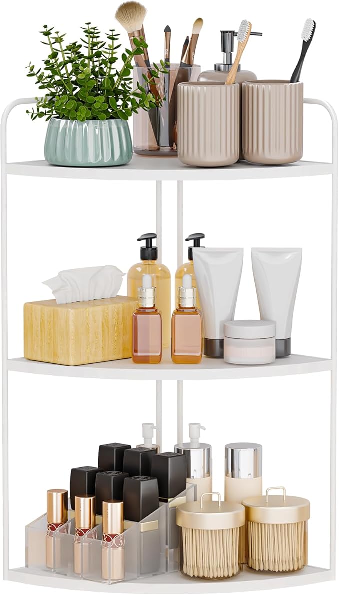 Bathroom Counter Organizer,Countertop Organizer,Vanity Organizers,Bathroom Storage,Bathroom Sink Organizers,Counter Shelf,Corner Counter,Corner Shelves